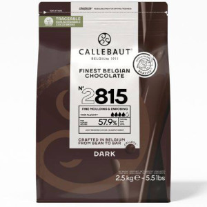 2.5kg Callebaut Belgian Dark Chocolate 57.9% 