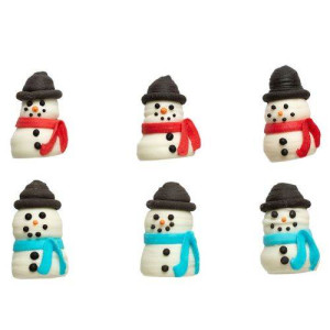 Decora 3D Sugar Snowmen Pk/6