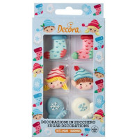 Decora Santa's Sugar Elves Pk/6