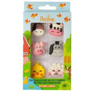 Decora Farm Sugar Decorations Pk/6