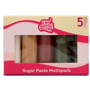 FunCakes Fondant Multipack Sparkling Pallette 5x100g