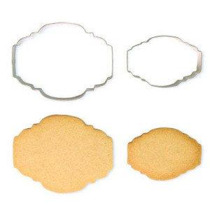 PME Cookie & Cake Plaque Cutters Style 2 - Set/2