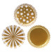 PME Christmas Foil Lined Cupcake Cases Pk/100 - Metallic Gold & Silver