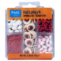 5-in-1 Halloween Sprinkle Set - Bloody Eyes 67g