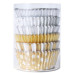 PME Christmas Foil Lined Cupcake Cases Pk/100 - Metallic Gold & Silver