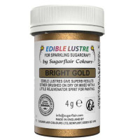 Sugarflair Lustre Dust Bright Gold 4g