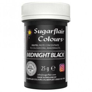 Sugarflair Midnight Black Paste 25g