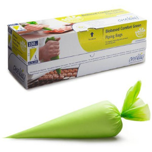 21" Biobased Green Disposable Piping Bags BOX/100