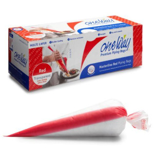 24" Masterline Red Disposable Piping Bags BOX/100