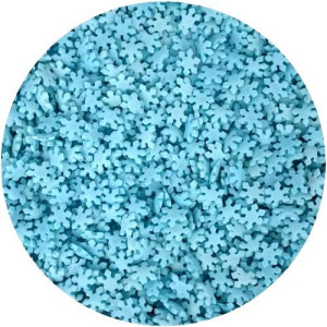 Mini Blue Sugar Snowflakes 60g