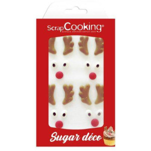 Scrapcooking Sugar Decorations - Reindeer Set/4