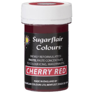 Sugarflair Pastel Cherry Red Paste 25g
