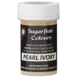 Sugarflair Pastel Pearl Ivory Paste 25g
