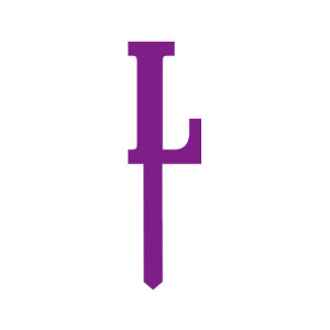 Small Block Font Letters - Purple L