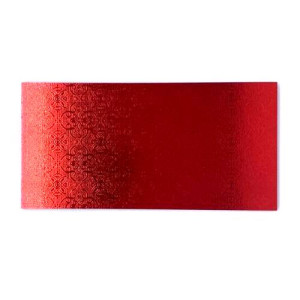 Luxury Red Log Cake Card 8'' x 4'' 