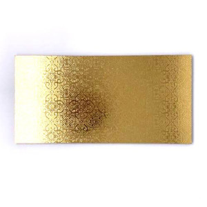 Luxury Gold Log Cake Card 8" x 4'' 