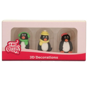FunCakes 3D Sugar Penguins Pk/3