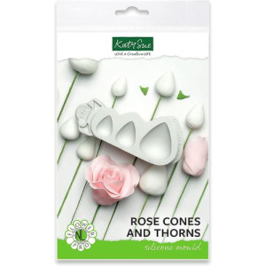 Flower Pro Rose Cones & Thorns Silicone Mould 