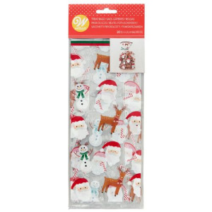 Wilton Santa & Snowman Treat Bags Pk/20