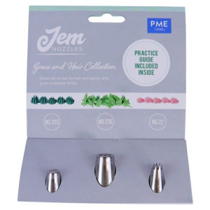 Jem Nozzles Set of 3 - Grass &  Hair Collection