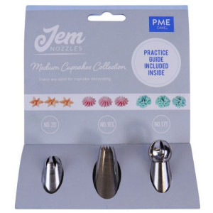 Jem Nozzles Set of 3 - Medium Cupcakes Collection