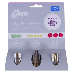 Jem Nozzles Set of 3 - Large Flowers Collection