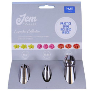 Jem Nozzles Set of 3 - Cupcakes Collection