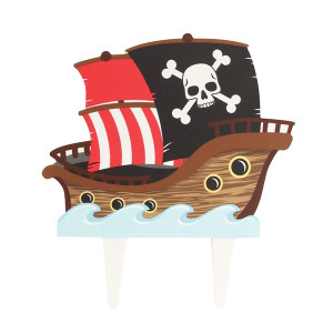 Pirate Ship Gumpaste Cake Topper 