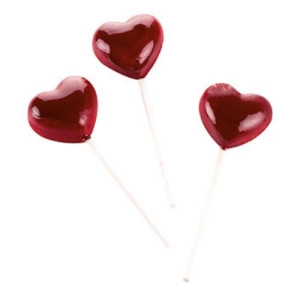 SilikoMart Chocolate Lollipop Heart Mould