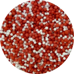 Red & White Mini Pearls 80g 