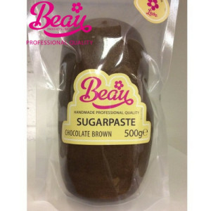 Beau Chocolate Brown Sugarpaste 500g