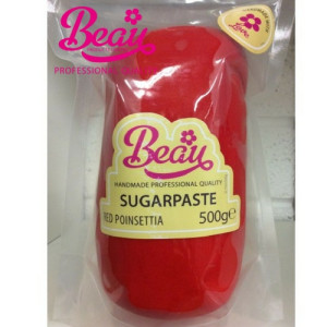 Beau Red Poinsettia Sugarpaste 500g
