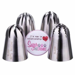 Swirls & Ruffles Nifty Nozzles Set/4