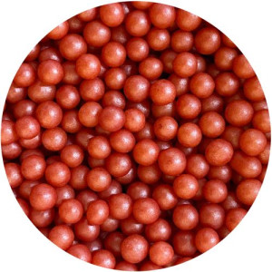 4mm Red Glimmer Pearls 80g 