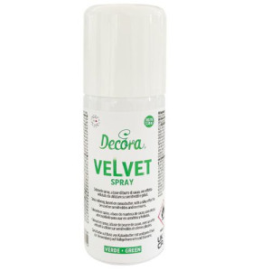 Decora Velvet Edible Spray 100ml - Green