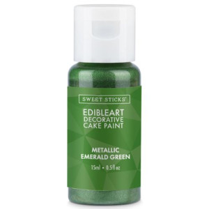 Edible Art Paint - Metallic Emerald Green 15ml 