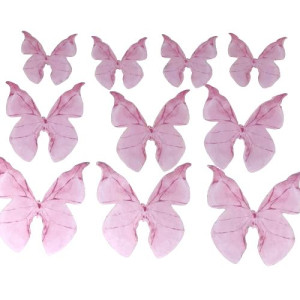 Crystal Candy Wafer Butterflies - Shaded Pink Pk/22