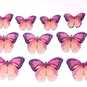 Crystal Candy Wafer Butterflies - Beauty Divine Pk/22