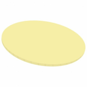 10" Masonite Cake Board - MATT Pastel Yellow 
