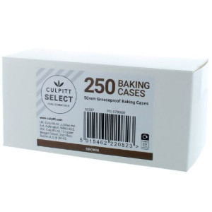 Box/250 Culpitt Select Baking Cases - Brown