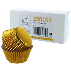 Box/250 Culpitt Select Foil Baking Cases - Gold