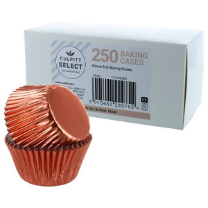 Box/250 Culpitt Select Foil Baking Cases - Rose Gold