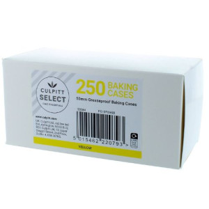 Box/250 Culpitt Select Baking Cases - Yellow