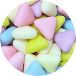 Chunky Sugar Triangles - Matt Pastel 80g 