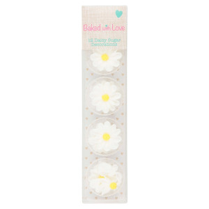 Baked with Love Daisy Sugar Decorations Pk/12