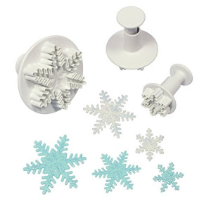 PME Snowflake Plunger Cutters Set/3