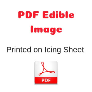 PDF Image Printed on Icing Sheet