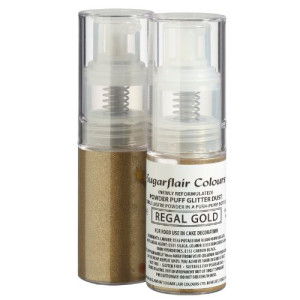 Sugarflair Powder Puff Glitter - Regal Gold 