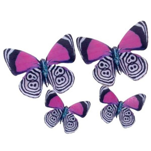 Crystal Candy Wafer Butterflies - Baudelaire  Pk/22