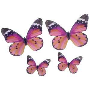 Crystal Candy Wafer Butterflies - Be Beautiful Pk/22